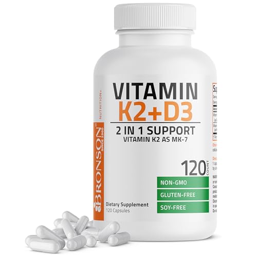 Bronson Vitamin K2 MK-7 Plus Vitamin D3 product bottle
