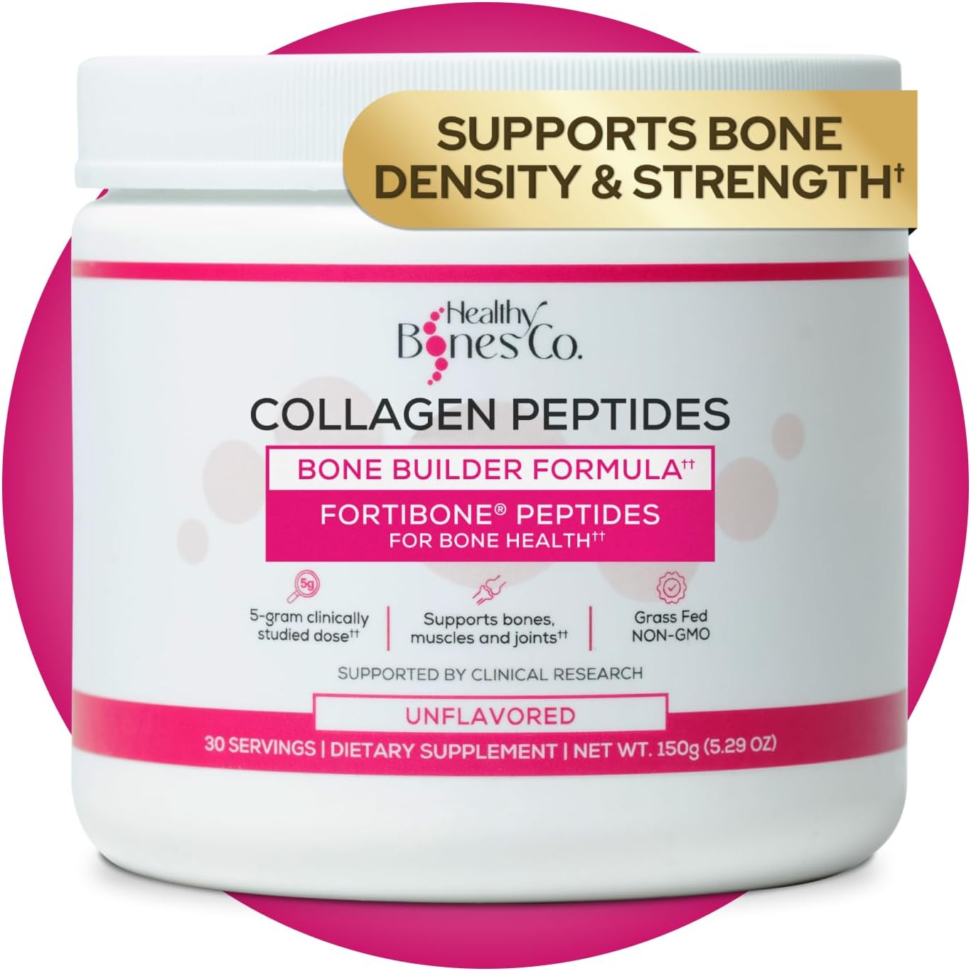 FORTIBONE collagen peptides Essential Bone Builder powder