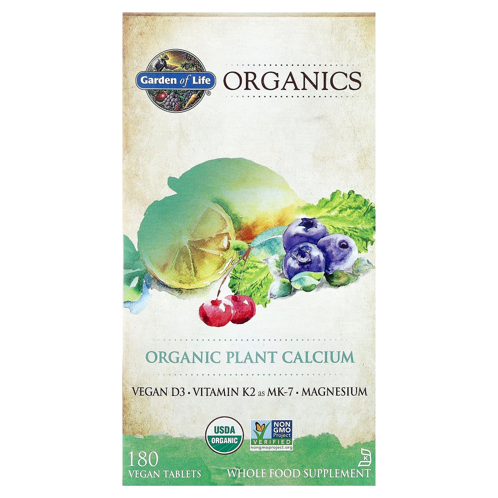 Garden of Life mykind Organics Plant Calcium tablets