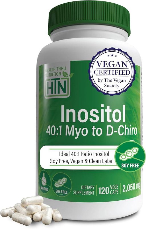 Health Thru Nutrition Inositol 40 to 1 Myo to D-Chiro Capsules