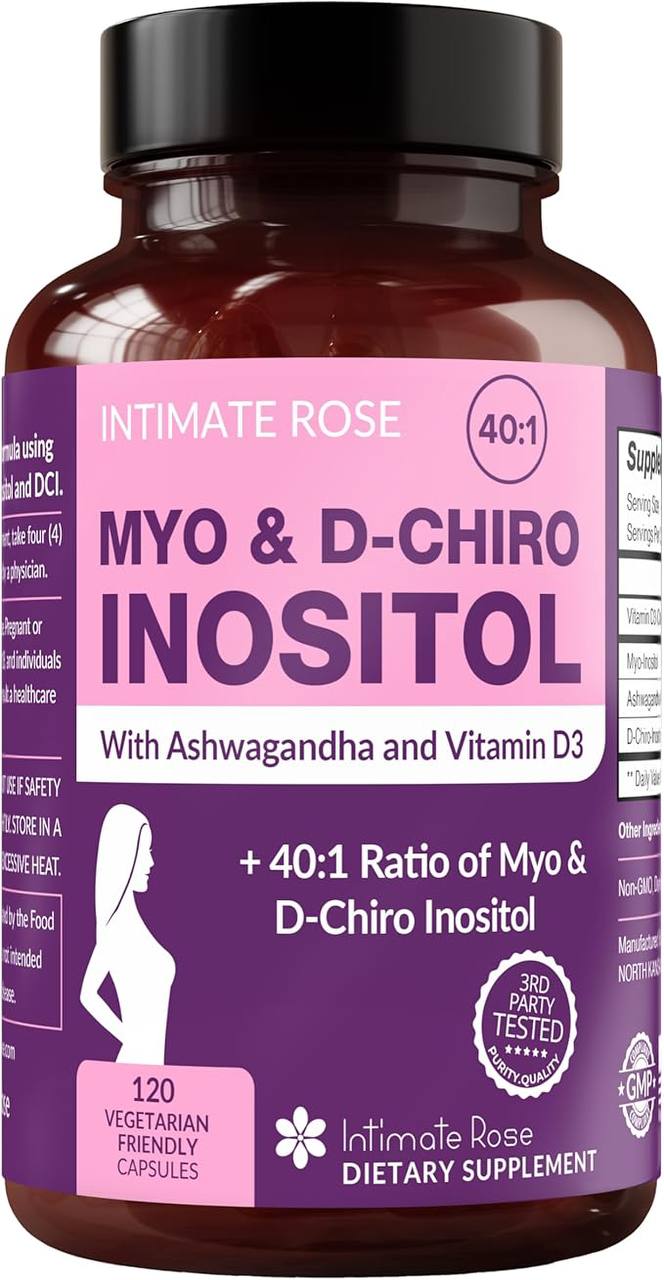 Intimate Rose Myo and D-Chiro Inositol with Ashwagandha and Vitamin D3