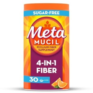 Metamucil 4-in-1 Sugar-Free Orange Psyllium Fiber powder