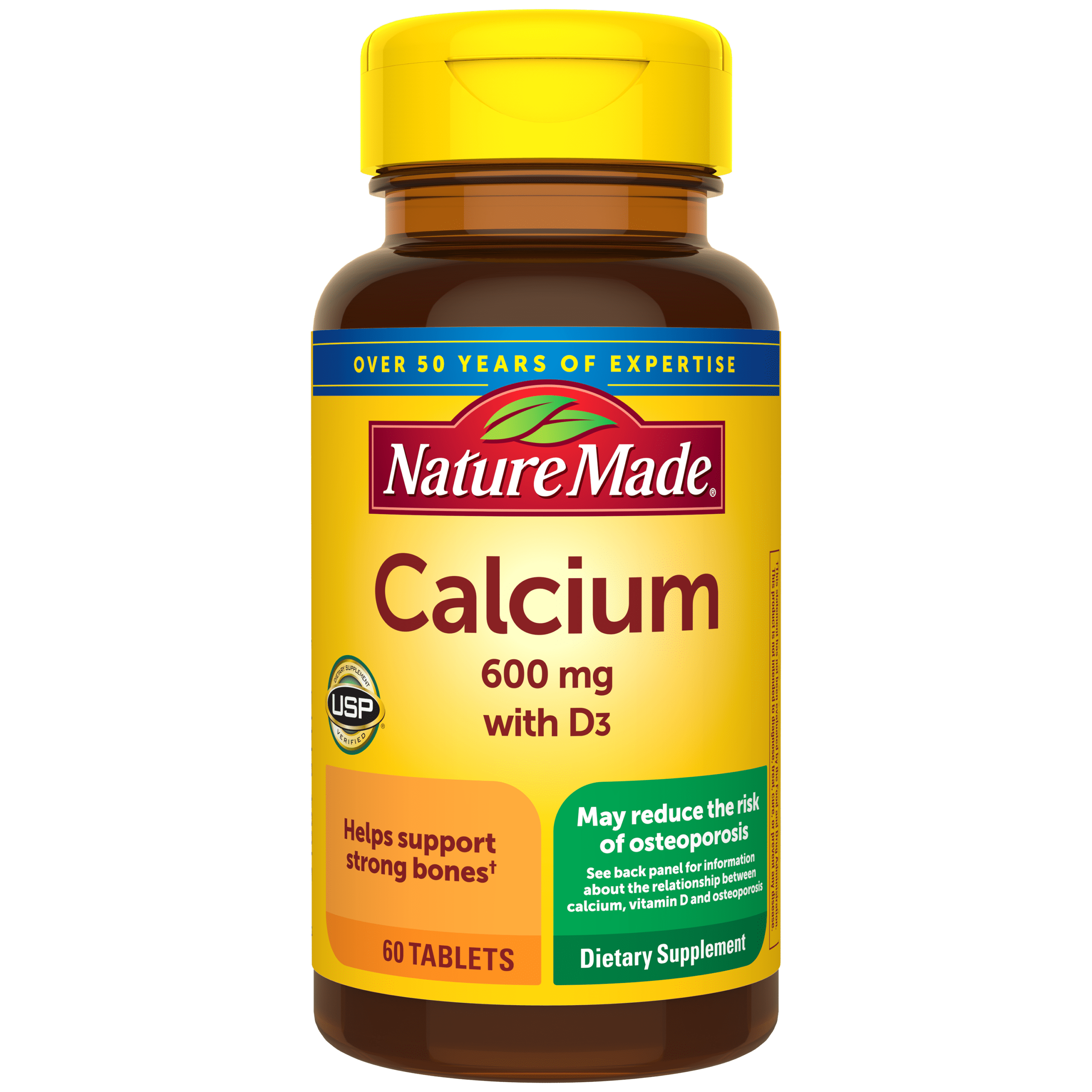Nature Made Calcium 600 mg with vitamin D3 tablets