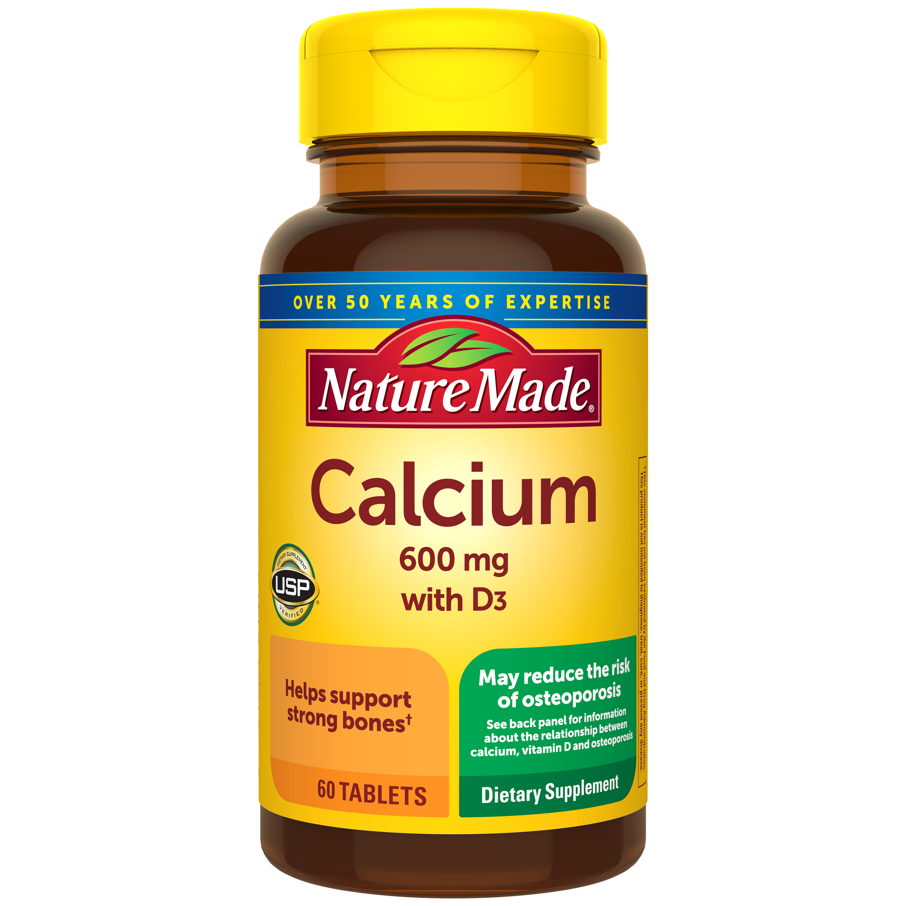 Nature Made Calcium 600 mg with vitamin D3 tablets