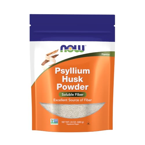 NOW Foods Psyllium Husk Powder supplement pouch