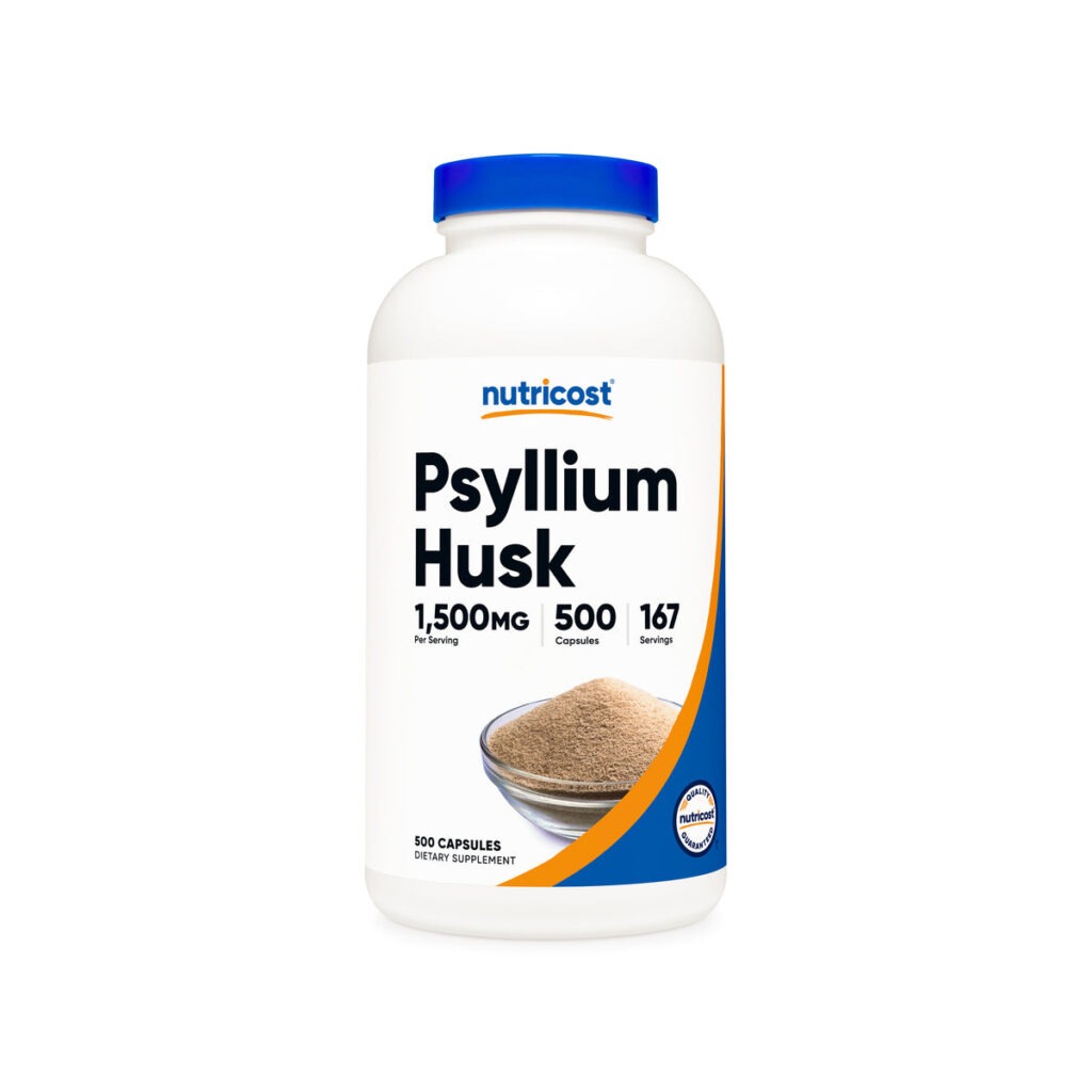 Nutricost Psyllium Husk capsules bottle
