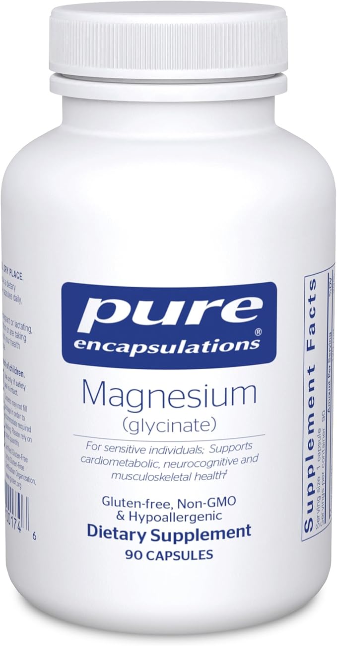 Pure Encapsulations Magnesium Glycinate capsules for sleep support