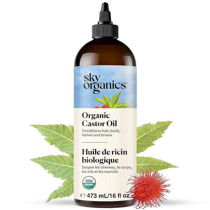 Sky Organics organic castor oil bottle