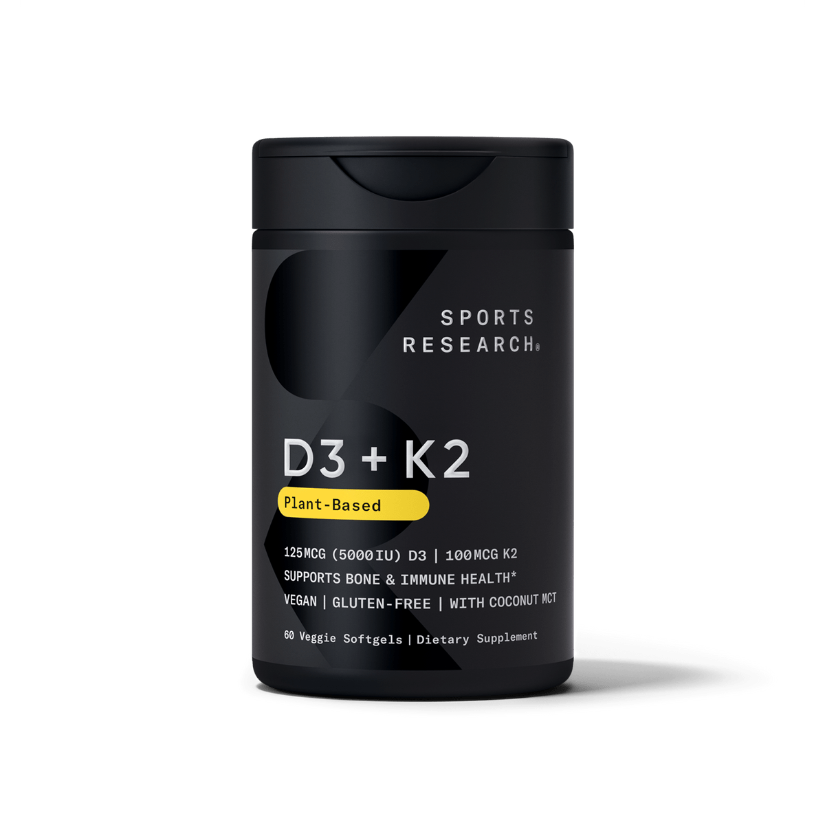 Sports Research Vitamin D3 and K2 supplement for bone health