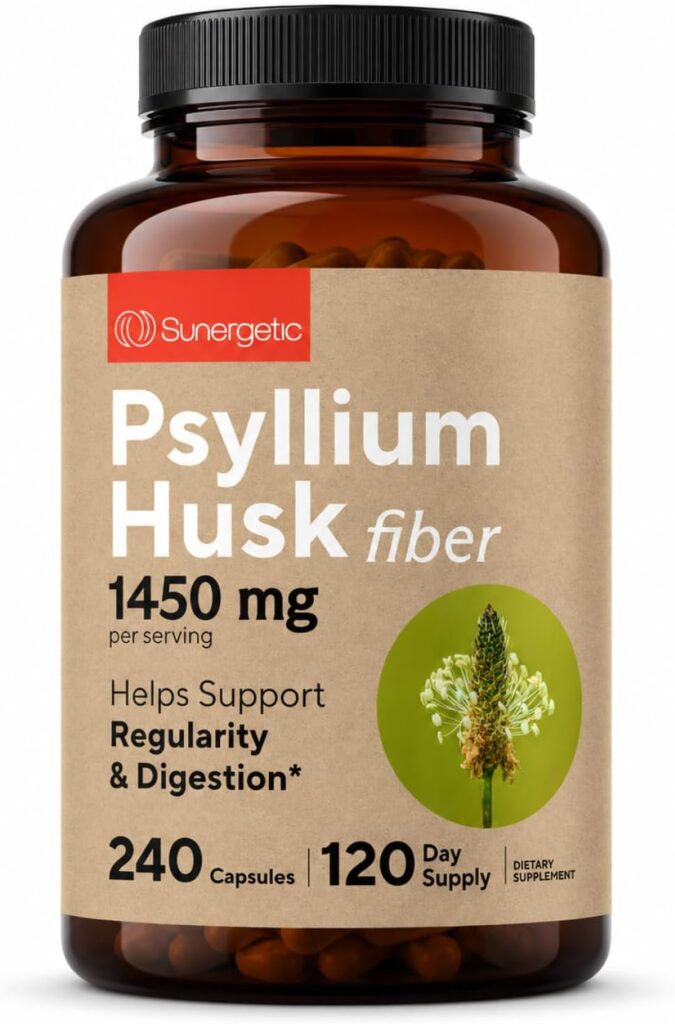 Sunergetic Premium Psyllium Husk capsules bottle