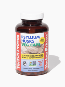 Yerba Prima Psyllium Husks Veg Caps bottle