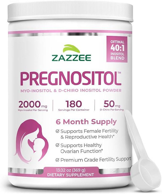 Zazzee PREGNOSITOL Myo-Inositol and D-Chiro Inositol Powder